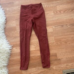 Athleta 7/8 leggings brick red